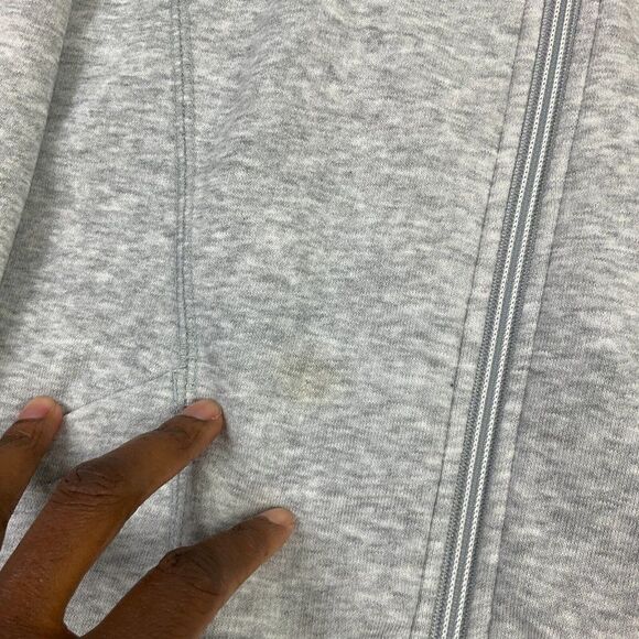 Puma Womens Gray Sporty Funnel Neck Full Zip Sweatshirt Jacket Long Sleeve Small - Picture 11 of 12